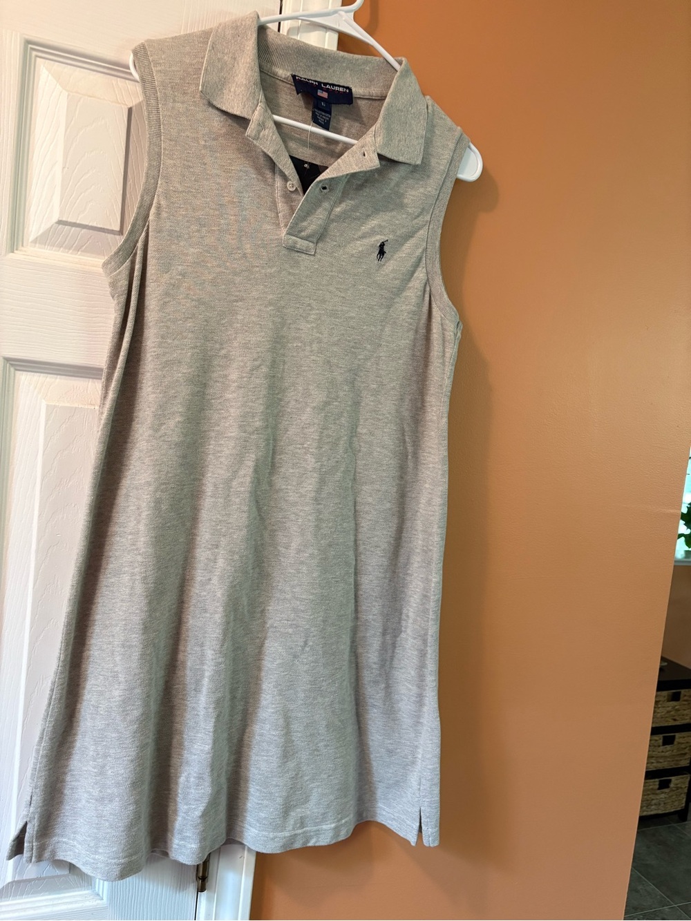 Ralph Lauren Polo Sport Sleeveless Dress in Light Gray NWT